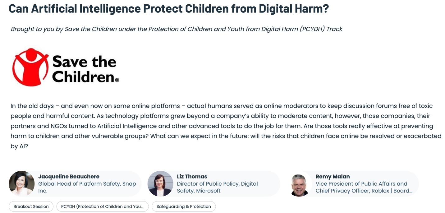 Global Digital Development Forum 2023 – Can Artificial Intelligence Protect Children from Digital Harm? – image 2