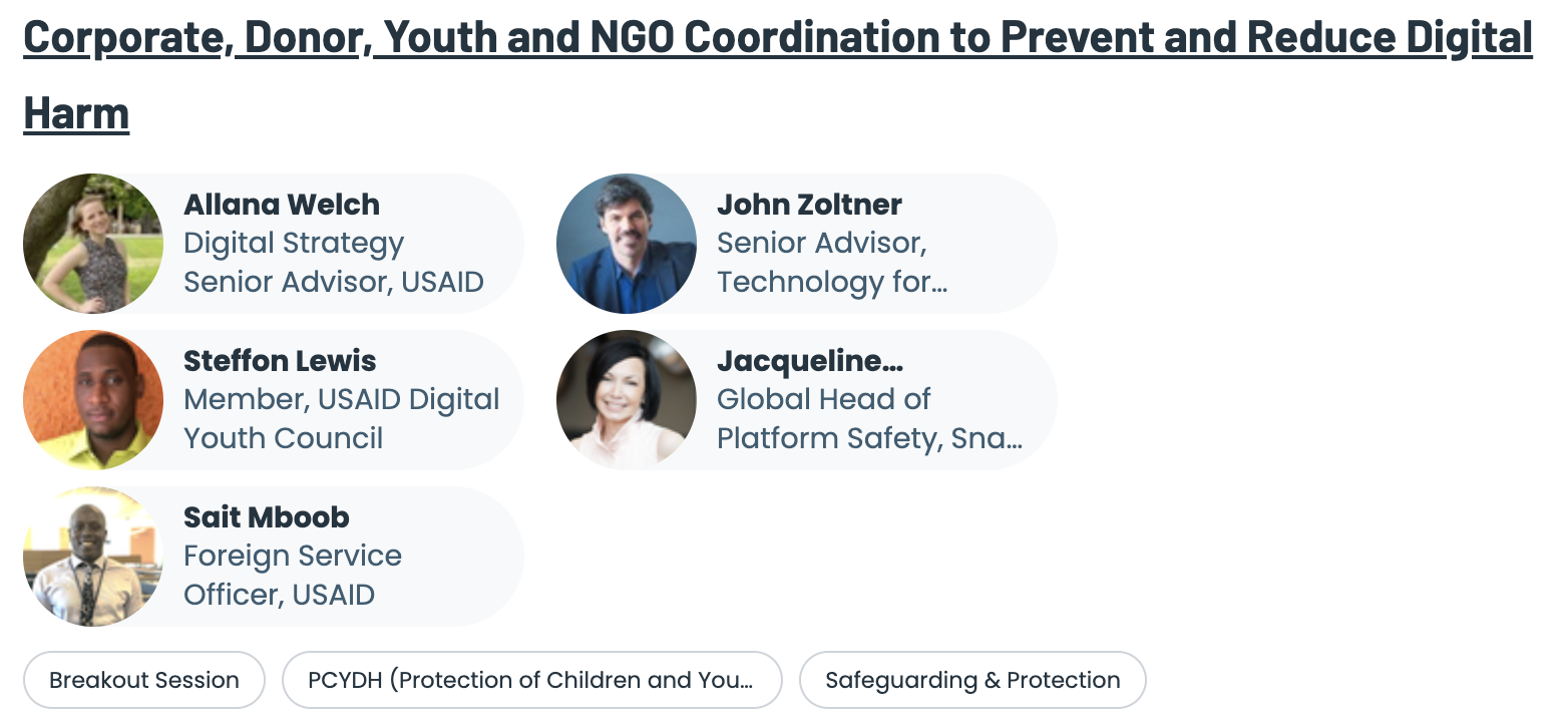 Global Digital Development Forum 2023 – Corporate, Donor, Youth and NGO Coordination to Prevent and Reduce Digital Harm – image 2