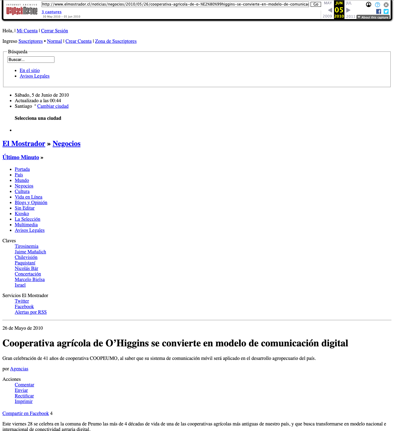 Cooperativa agrícola de O’Higgins se convierte en modelo de comunicación digital